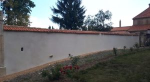Mur enduit et construction par une entreprise de maçonnerie en Vendée